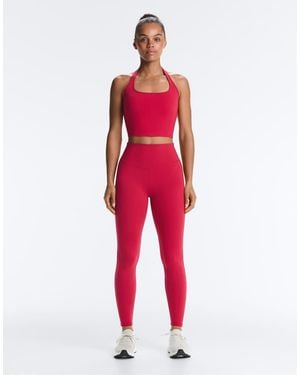 Oysho Evermove 65cm High Rise Ankle-length leggings - Red