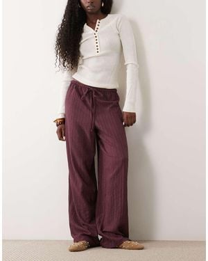 Wednesday's Girl Wide Leg Trouser - Purple