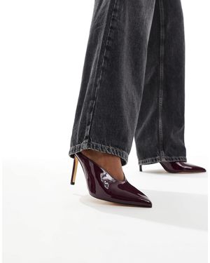 SEQWL Petunia High Vamp Court Shoes - Black