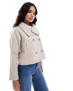 Stradivarius – kurze, elegante jacke - Blau