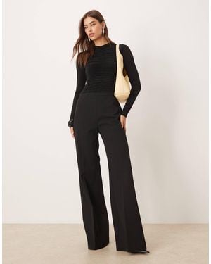 Mango Textured Long Sleeve Jumpsuit - White