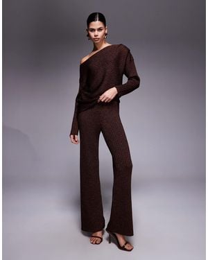 River Island Glitter Wide Leg Trouser Co-Ord - Blue