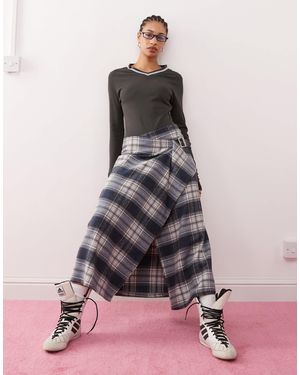 Collusion Blanket Kilt Skirt - Pink