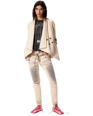Desigual Asymmetric Coat Masha Popova - Natural