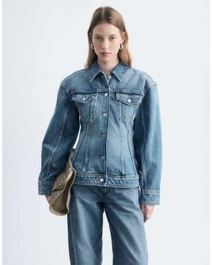 & Other Stories Structred Denim Jacket - Blue