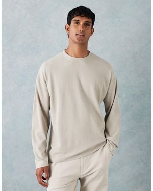New Look – langärmliges t-shirt - Grau