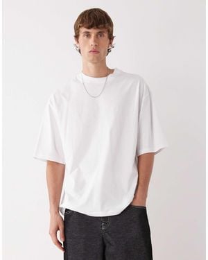Collusion Oversized Skater Fit T-Shirt - White