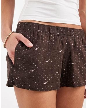 Hollister Pyjama Boxer Shorts - Black