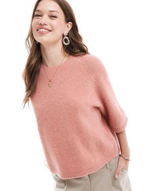 & Other Stories Maglione A Maniche Corte Chiaro - Rosa