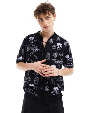 Vans – sorrento – polohemd aus sweatshirtstoff - Blau