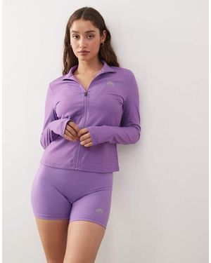 OOSC Chaqueta Corta Morada Con Cremallera Infinite De - Morado