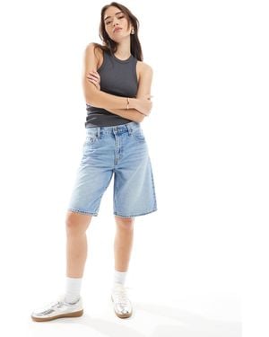 Levi's – weite dad-jeansjorts - Blau