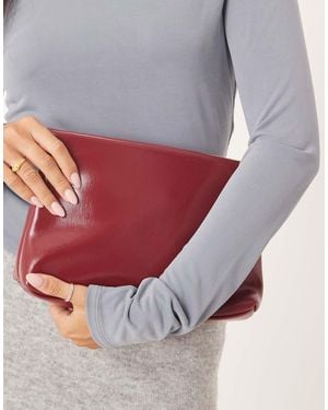 ASOS Zip Top Clutch Bag - Pink
