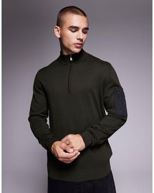 Barbour – blades – pullover aus baumwolle - Grau