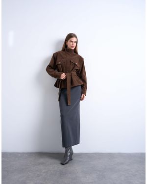 TOPSHOP – weicher bleistiftrock - Weiß