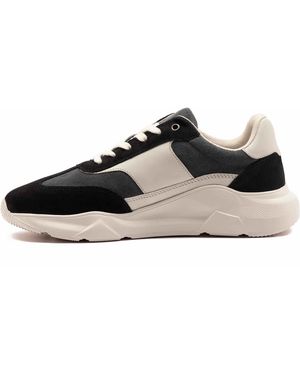 OFF THE HOOK – collins – legerer leder-sneaker für herren - Schwarz
