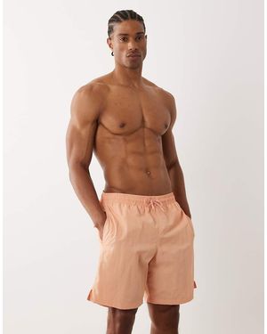 Mango Boxer Style Swim Shorts - Natural