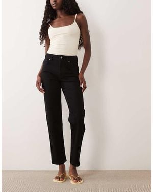 ASOS Slim Fit Mom Jeans - Natural