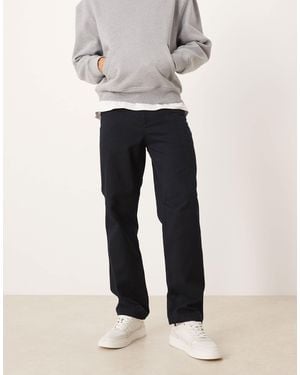 ARKET Twill Straight Leg Pants - Blue