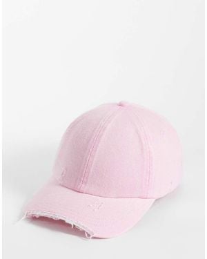 Weekday Cappellino Slavato Con Dettagli Invecchiati - Rosa