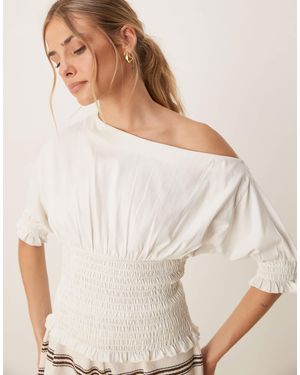 asos shirred top
