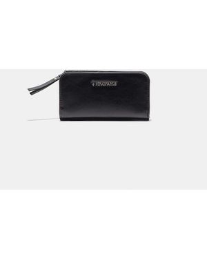 Stradivarius Wallet With Zip - White