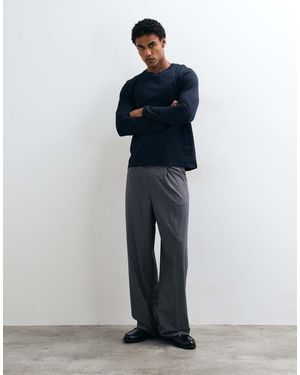 ARKET Pure Cotton Long Sleeve T-shirt - Blue