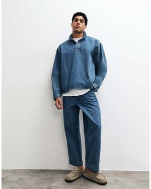 ASOS Relaxed Tapered Jeans - Blue