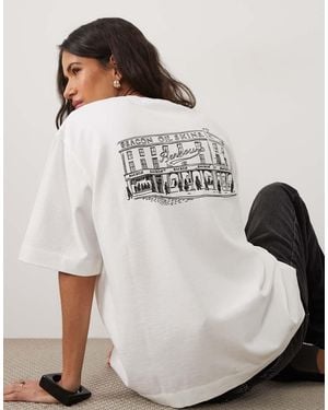 Barbour Gracefield Short Sleeve Graphic Logo T-Shirt - White