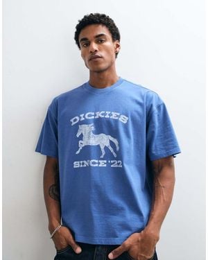 Dickies Horse Short Sleeve Graphic T-Shirt - Blue