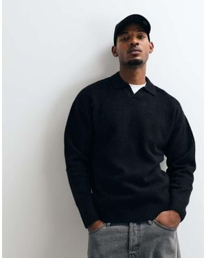 Jack & Jones Oversized Fluffy Polotrui - Blauw
