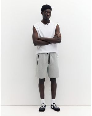 Pull&Bear Regular Fit jogger Bermuda Shorts - Grey