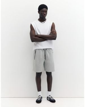Pull&Bear Bermuda Jogger Regular Fit Mélange - Grigio