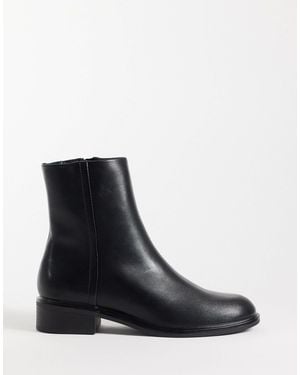 ASOS Angus Smart Flat Ankle Boots - Black