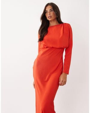 ASOS Modesty Batwing Maxi Dress - Red