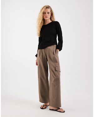 JJXX Sheer Knitted Jumper - Brown