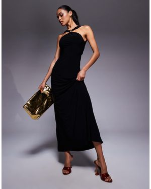 ASOS – neckholder-maxikleid - Schwarz