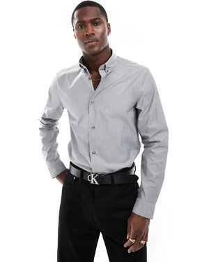 Calvin Klein – oxford-hemd - Grau