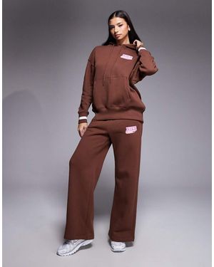 Nike Phoenix Fleece High Waisted Oversized Wide Leg joggers - Purple