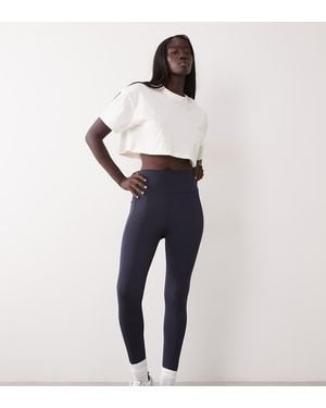 4505 Tall Icon Active Legging Met Strikceintuur Om Mee Te Hardlopen En Telefoonzakje - Blauw