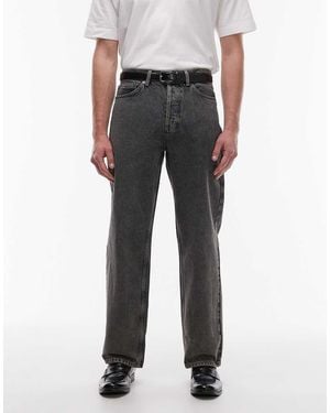 TOPMAN Rigid baggy Jeans - Red
