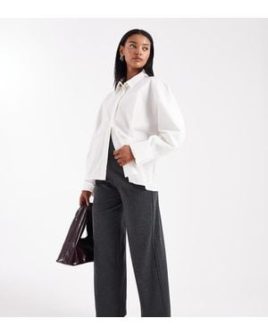 Vero Moda Pantaloni A Fondo Ampio - Bianco