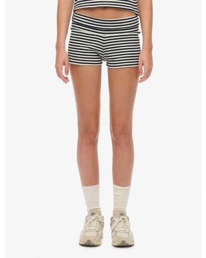 Superdry Athletic Essentials Fold Over Short - Blue