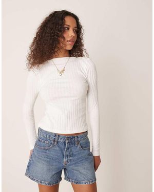 ASOS Maglietta A Maniche Lunghe - Bianco