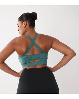 4505 Curve Reggiseno Sportivo Ad Alto Sostegno Con Imbottitura Rimovibile E Spalline Regolabili - Verde