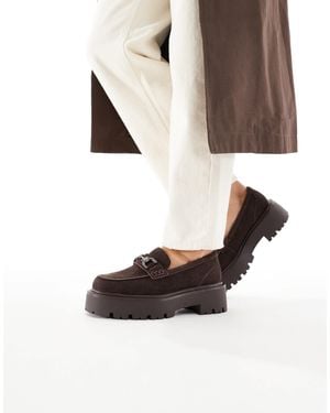 ALDO Oneameth Chunky Loafers With Buckle Detail - Natural