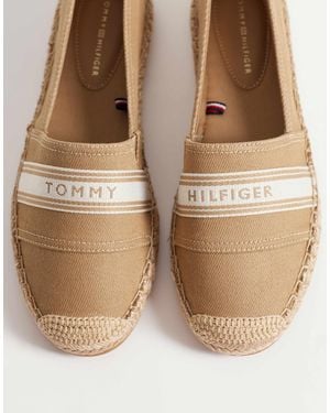 Tommy Hilfiger Logo Espadrilles - Brown