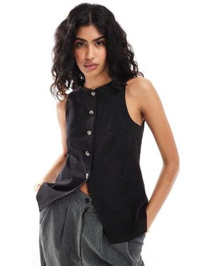 ASOS Gilet Accollato - Nero