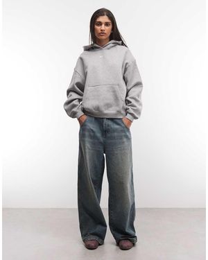 Nike Studio Fleece Mid-weight Oversized Hoodie - Grey