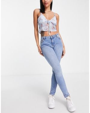 Miss Selfridge Low Rise Lizzie Skinny Jean - Blue